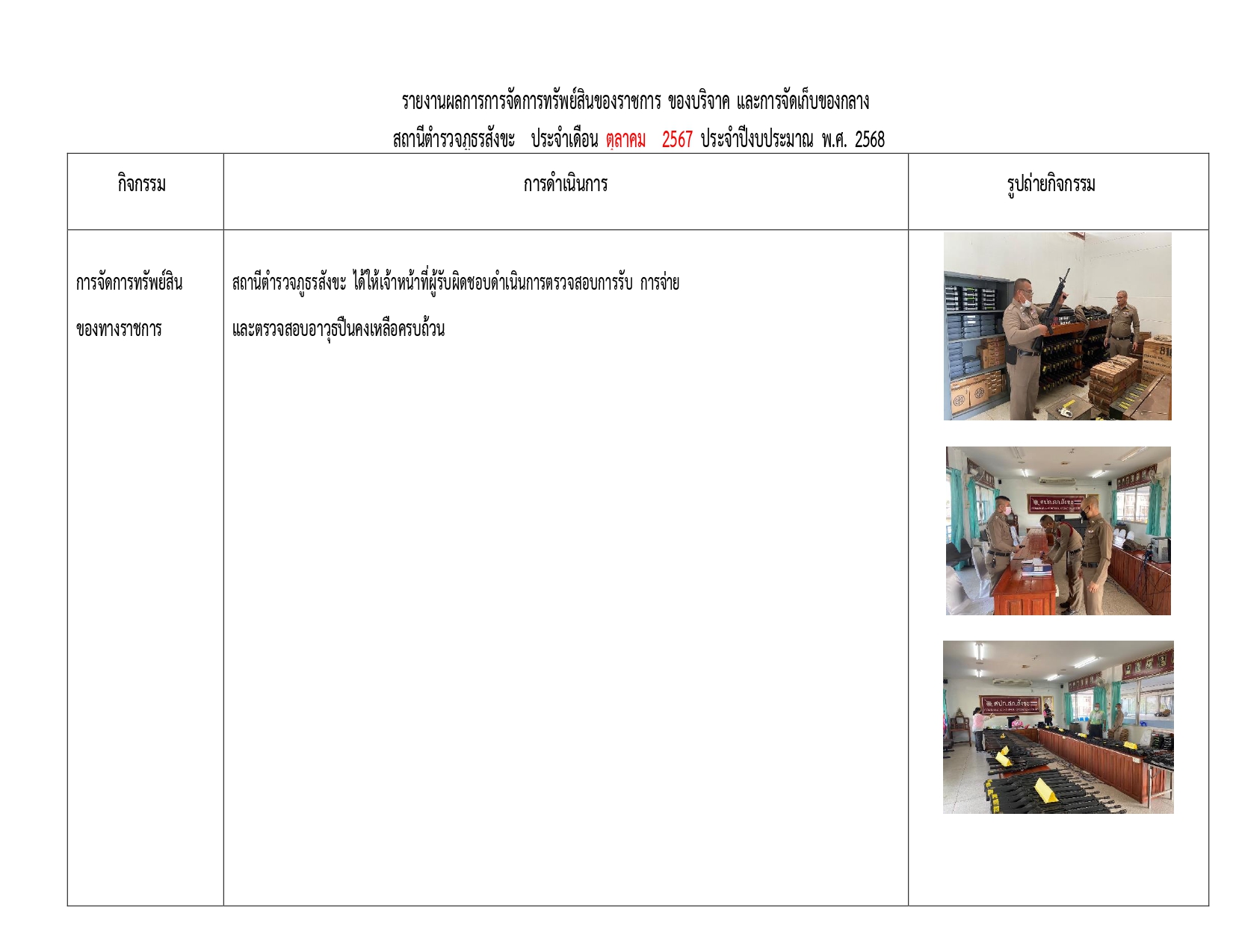 O23รายงานผลการปฏิบัติเกี่ยวกับการจัดการทรัพย์สินของราชการ page 0002